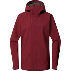 Haglöfs Damen Breeze Proof Regenjacke - XL - Carmine Red