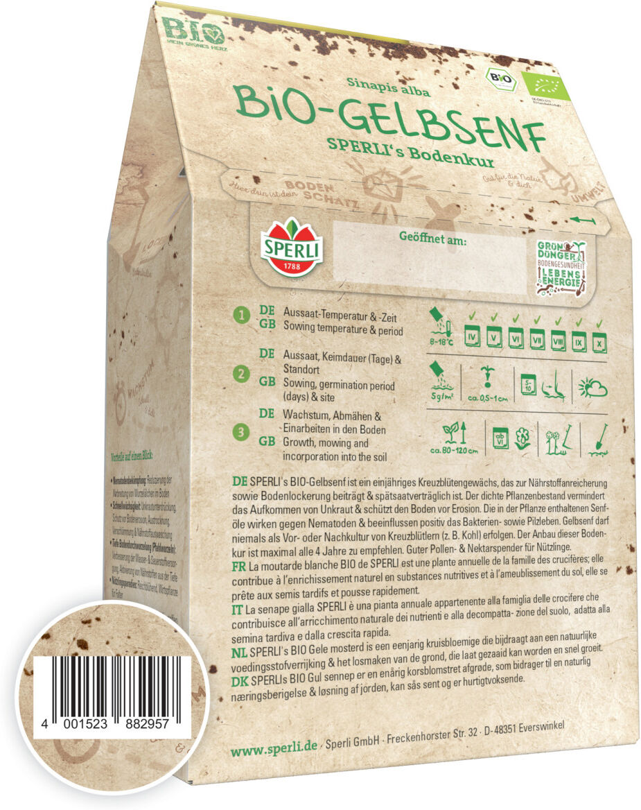 Sperli's Bodenkur Bio Gelbsenf 250 g