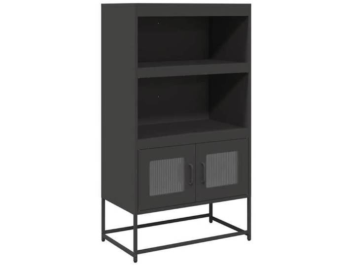 Buffet haut-Armoire de chambre - multi-rangement - noir 68x39x123cm acier NEUF - BM 8663154