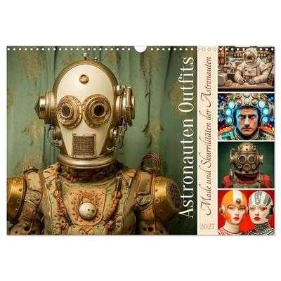 Astronauten Outfits (Wandkalender 2027 DIN A3 quer), CALVENDO Monatskalender