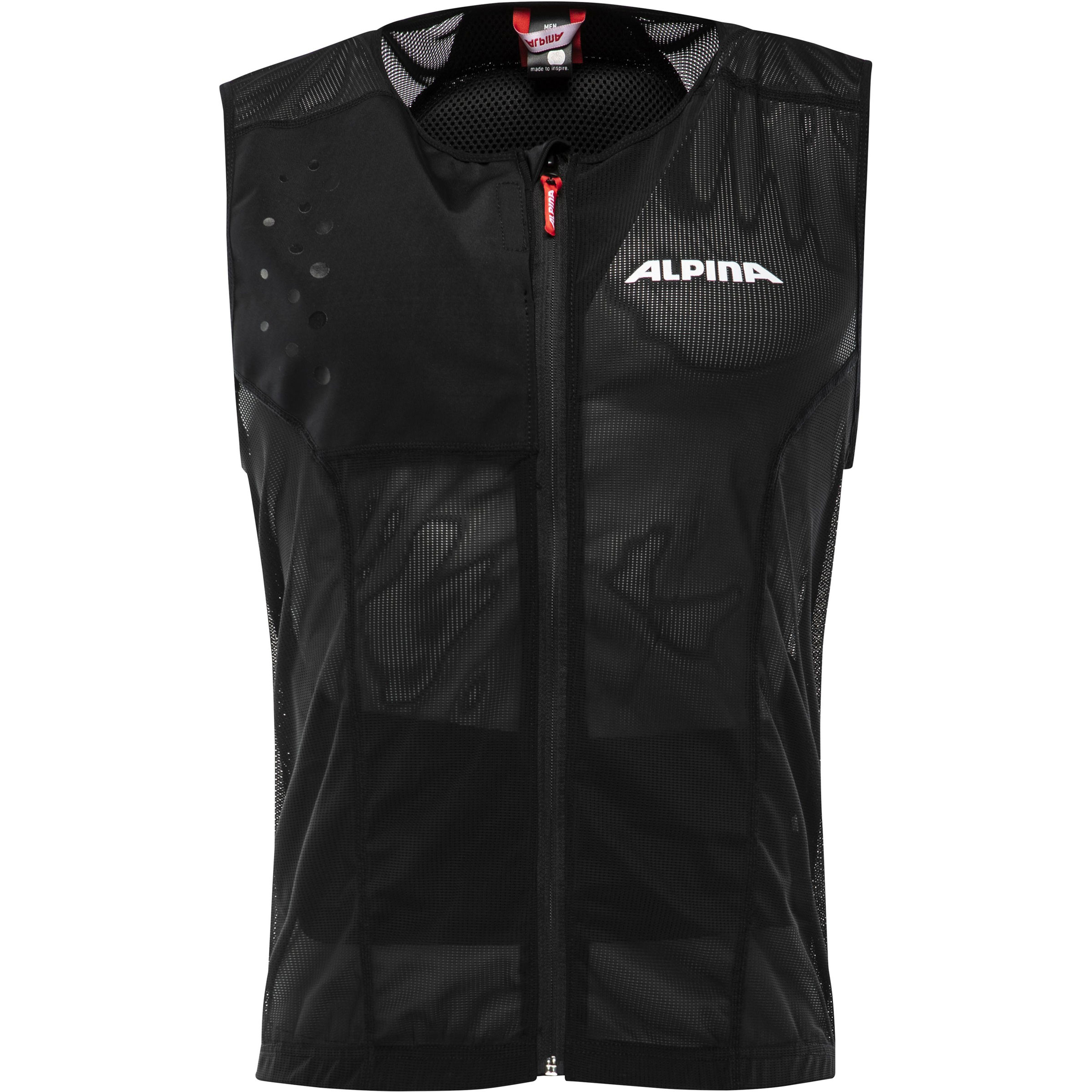 Alpina Proshield Protektorweste Protektorwesten schwarz Größe S Skifahren | Freeride | Splitboard Atmungsaktiv