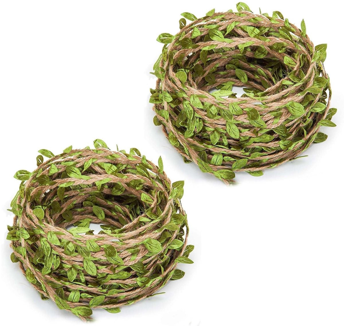 2 Rollen Klimopslinger met Groene Bladeren - 20m Kunstplant voor Decoratie