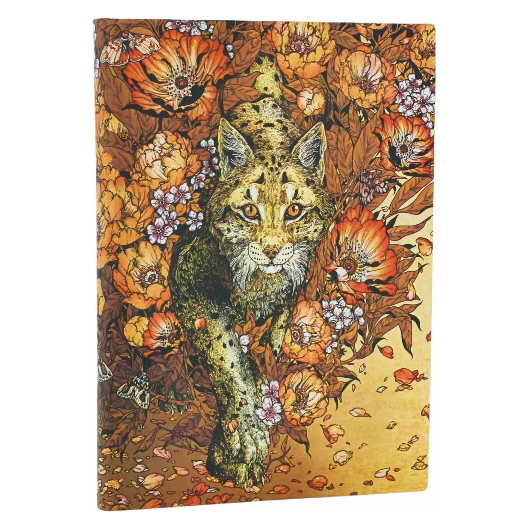 Paperblanks Notizbuch Softcover Aufsteigender Luchs Midi Liniert (Liniert, Weicher Einband) (60959327)