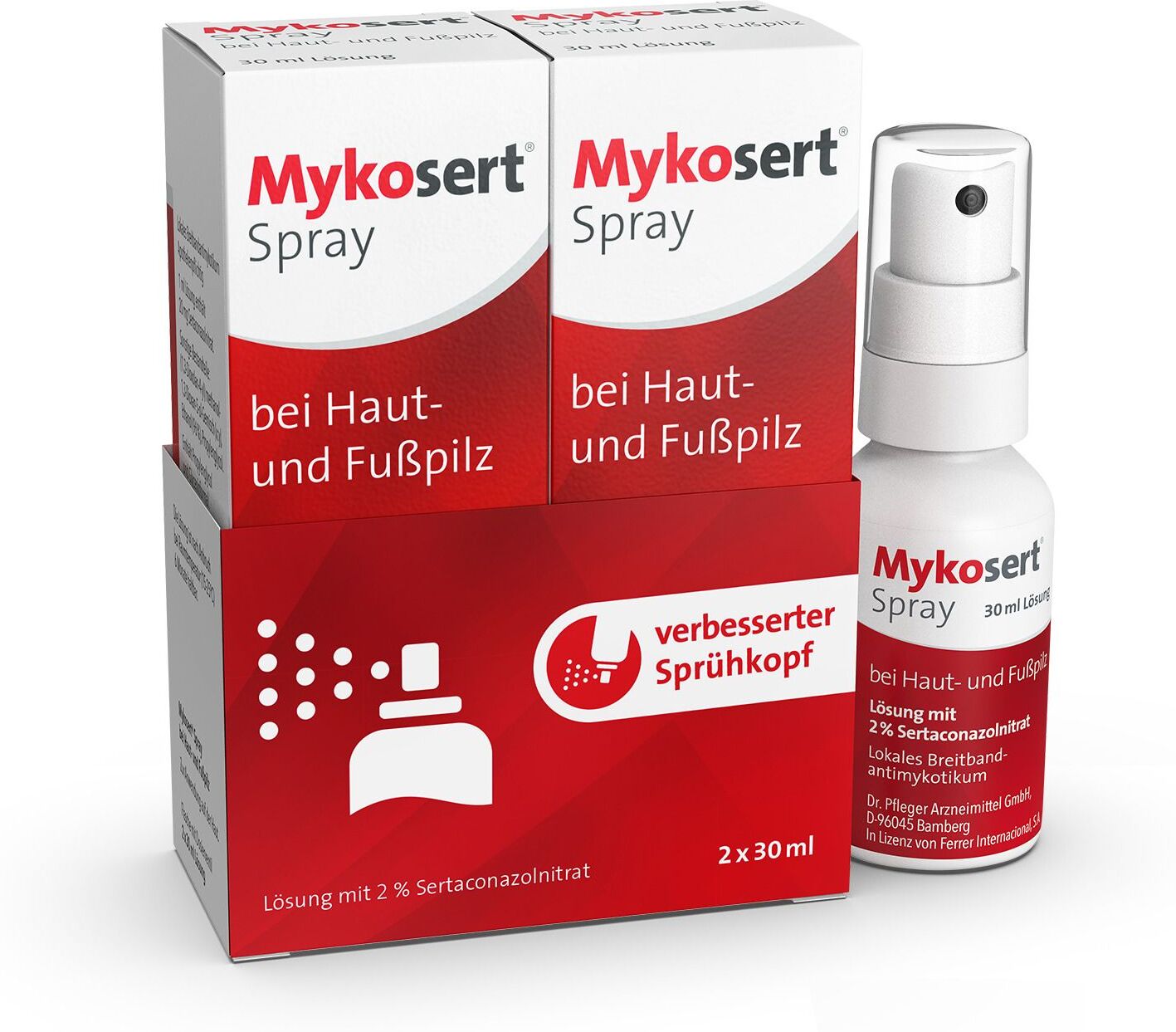 Mykosert Spray bei Haut- und Fußpilz 2x30 ml Lösung