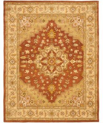 SAFAVIEH Handmade Heritage Aja Traditional Oriental Wool Rug