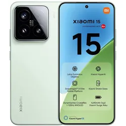 Xiaomi 15 (256 GB, Green, 6.36", Dual SIM, 5G), Smartphone, Grün