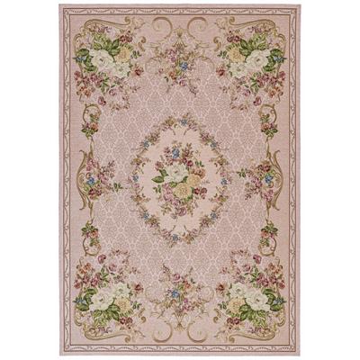 THEKO "Flomi Floral" rechteckig 3 mm Höhe gewebt, Blumen Design, ideal im Wohnzimmer & Schlafzimmer