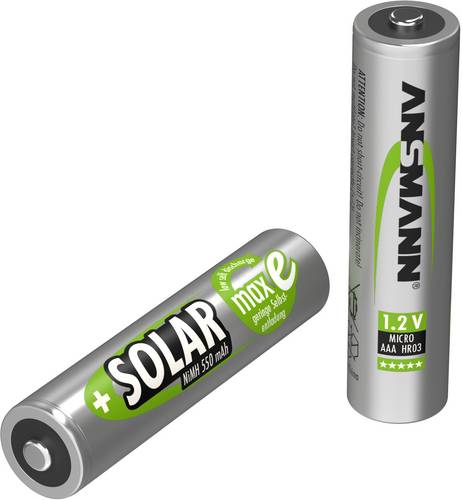 Ansmann HR03 Solar maxE Micro (AAA)-Akku NiMH 550 mAh 1.2V 2St.