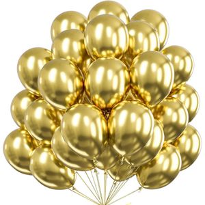 TK-Gruppe Luftballons gold, rund, Ø 35 cm, 50 Stück