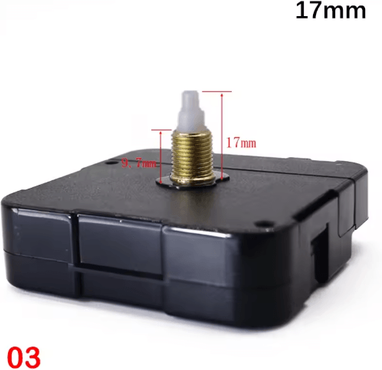Inspire Picks Silent Quartz Clock Mechanism Kit Long Shaft DIY Wall Clock Movement 17mm