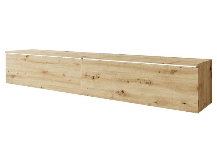 MIRJAN24 TV-Schrank D180 (mit zwei Klappen) LED Beleuchtung als Option, 180x33x30 cm