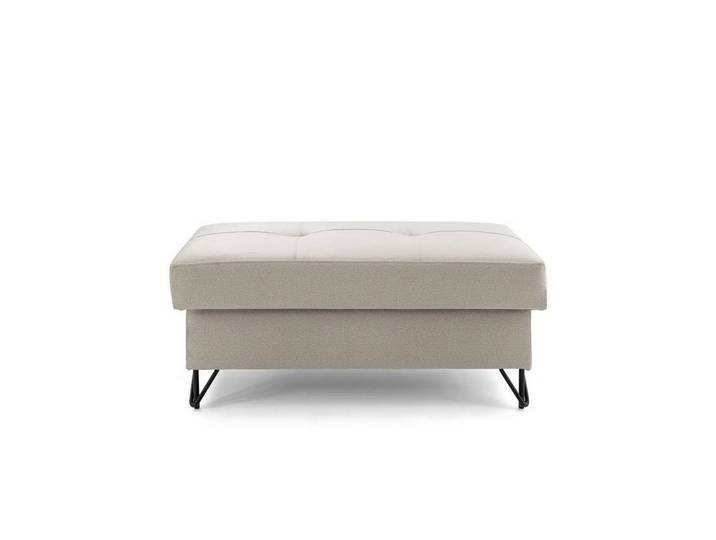 Muffo Hocker JUNIOR, Eingebauter Aufbewahrungsbehälter, Designer-Metallbeine