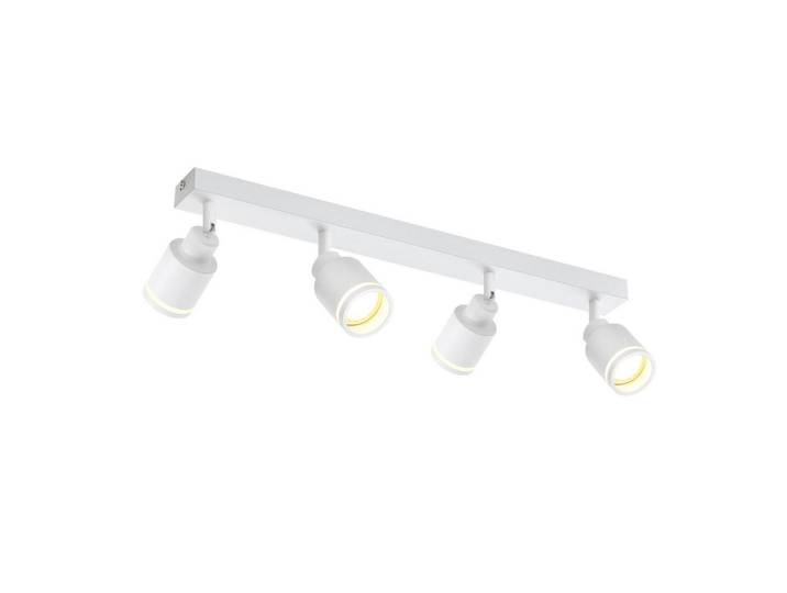 ZMH Strahler Elegant 4-flammig 55/5/15.7 cm, Weiß, Metall, Gu10, 5x15.7x55 cm, Lampen & Leuchten, Innenbeleuchtung, Spots & Strahler, Deckenspots