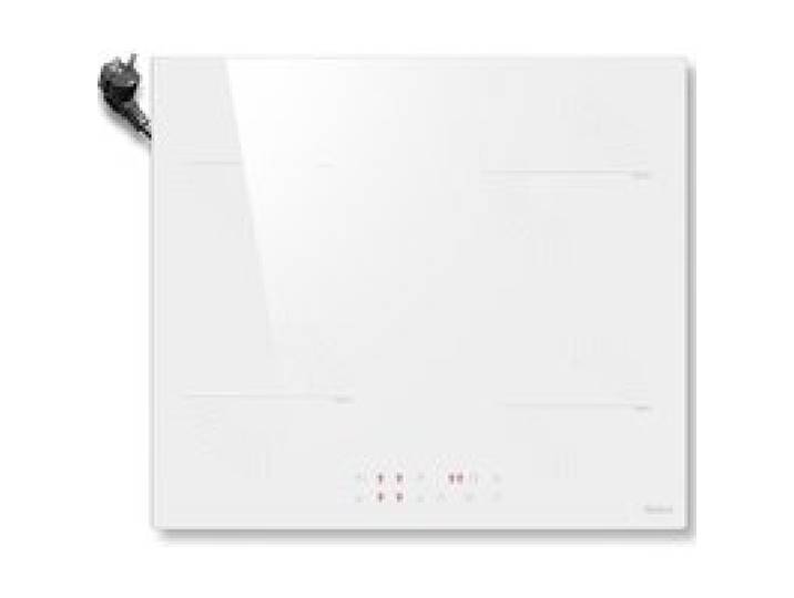 Plaque À Induction Blanche 4 Feux 60 cm Avec Prise 16A 3500W