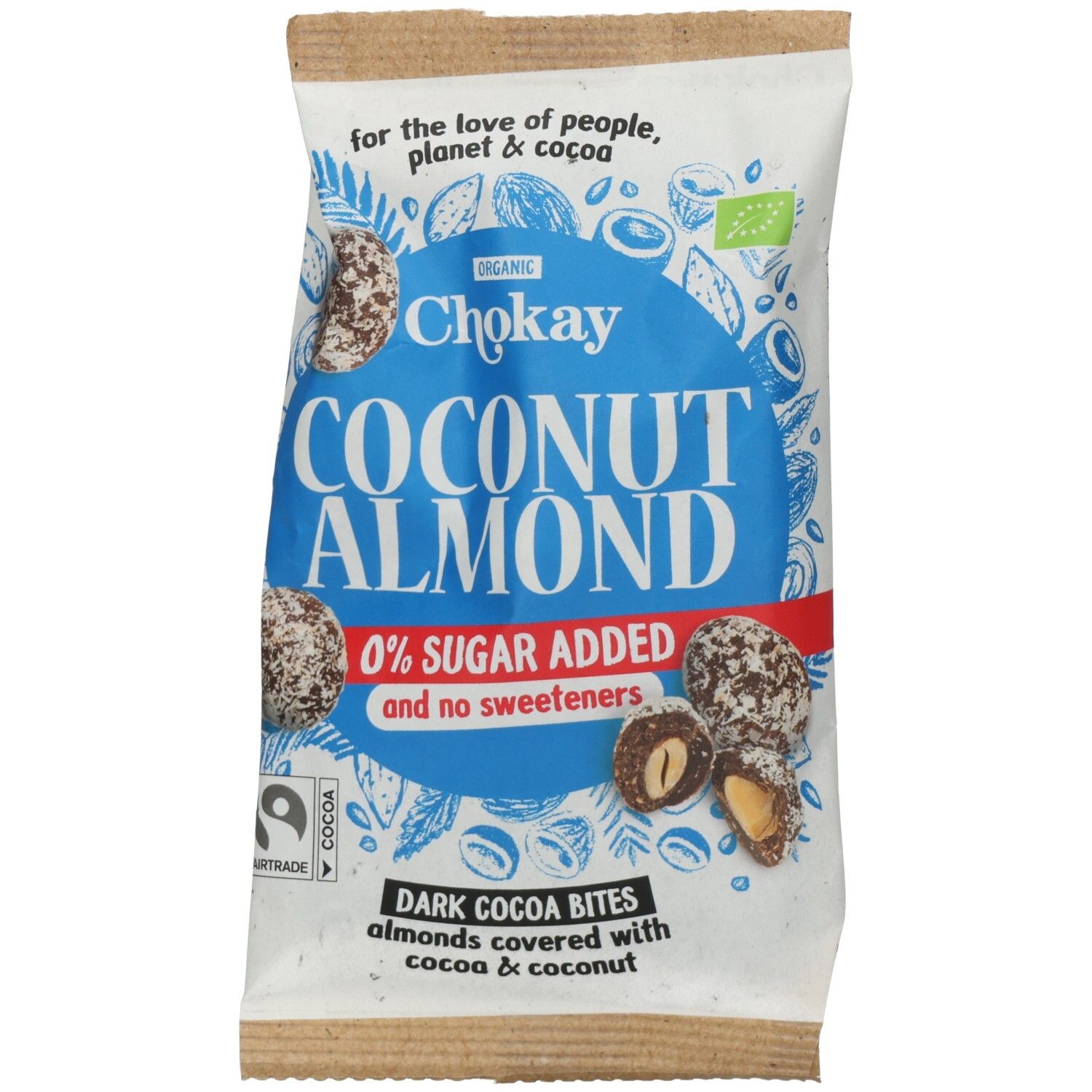 Chokay - Bites Coconut Almond FairTrade, 85g 85 g Schokolade