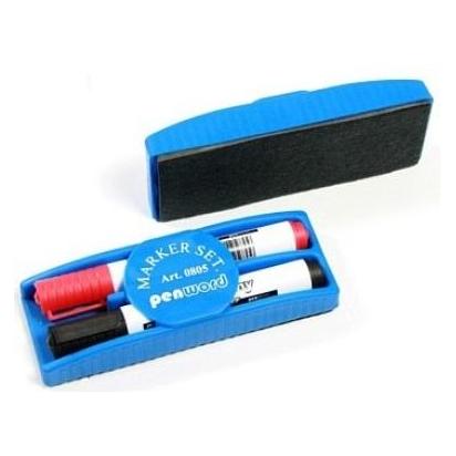 Polsirhurt Trocken abwischbarer Marker in 2 Farben + Schwamm (2x) (47591609)