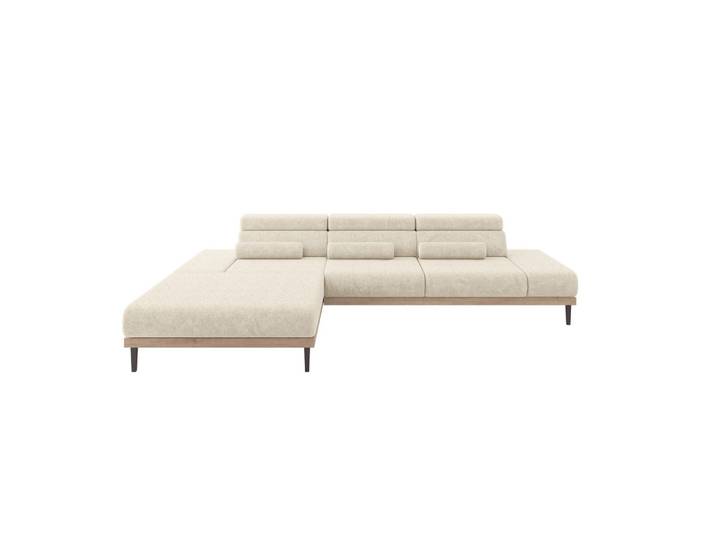 ELEKTRISCHES ECKSOFA Links MONA 316x205x85 Creme Velours