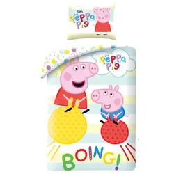 Peppa Pig Peppa Pig Bettwäsche Set 140x200 cm mit 70x90 cm Kissenbezug