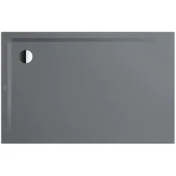 Kaldewei SUPERPLAN Duschfläche, 800x1200mm, cool grey 70, bodengleich, Eckablauf, 2-seitig begehbar