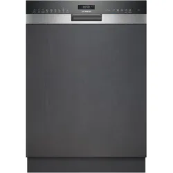 Siemens iQ500 SN55ES12CE, Geschirrspüler Einbau, Grau, Schwarz