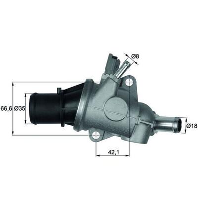 MAHLE Thermostat, Kühlmittel TI 167 88 für Fiat