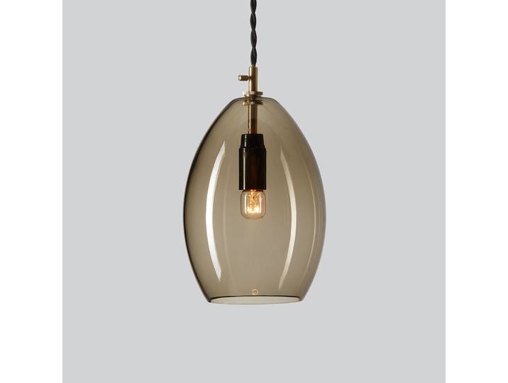 Unika Pendelleuchte Grau Groß - Northern - Wohnzimmer - Design - Glas - Einflammig