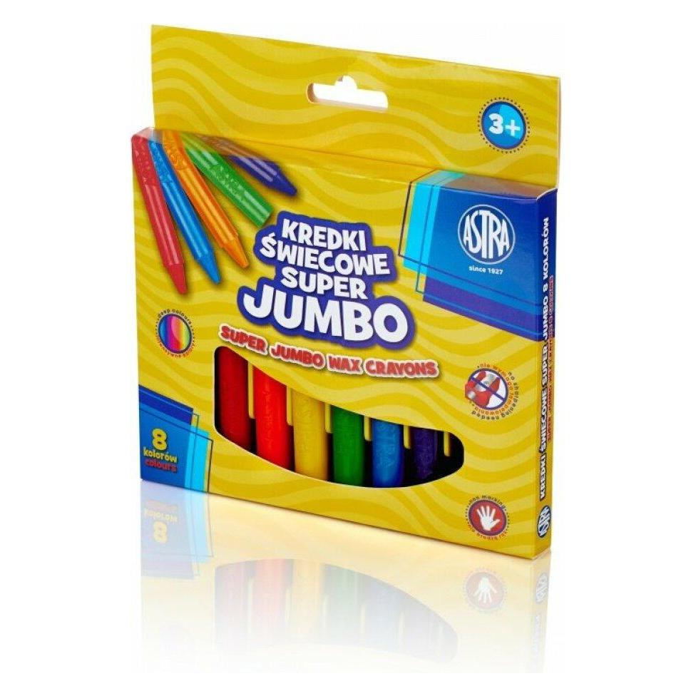 Astra SUPER Jumbo-Wachse 8 Stück (8x) (8kol.-14mm/100mm)