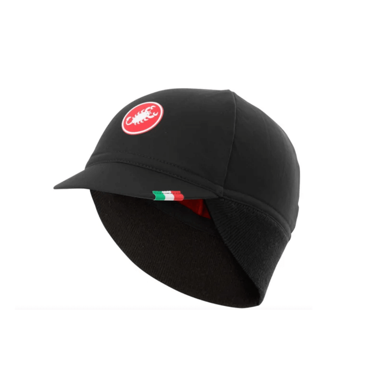 Boné Castelli Difesa Thermal Preto Vermelho Homem