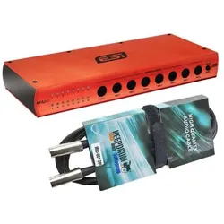 ESI M8U eX USB 3.0 MIDI-Interface mit MIDI Kabel (USB), Audio Interface