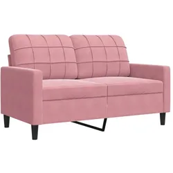 vidaXL 2-Sitzer-Sofa Rosa 120 cm Samt