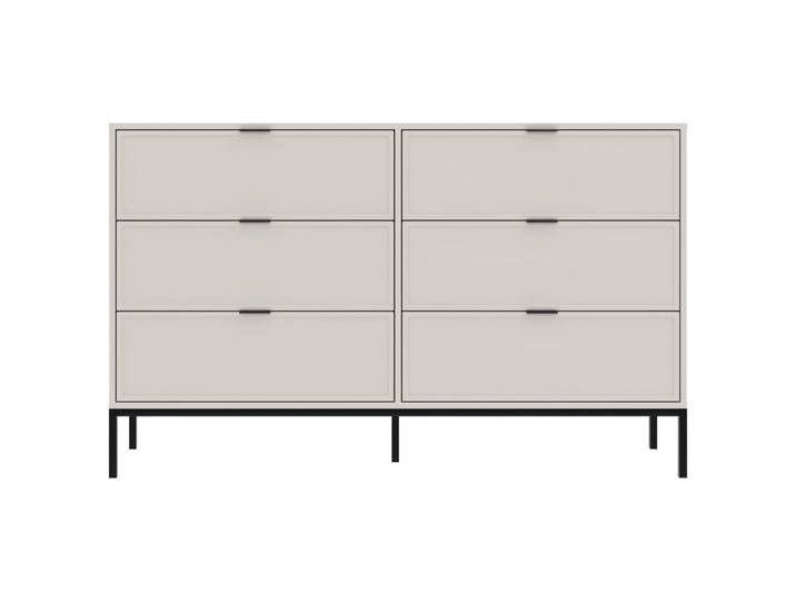 Mid.you Kommode Deco, Schwarz, Kaschmir, Metall, 6 Schublade(n) Schubladen, 150x92x40 cm, Wohnzimmer, Kommoden & Sideboards, Kommoden