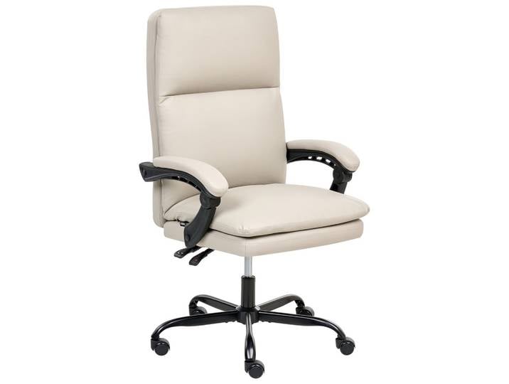 CHEFSESSEL Kunstleder Hellbeige Serene