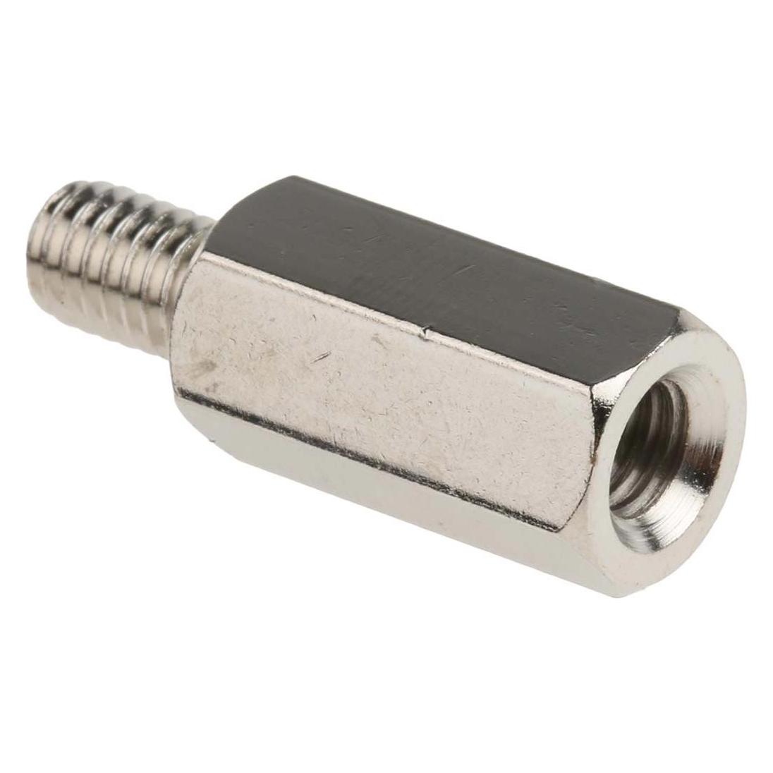 RS PRO Steel Hex. Threaded Spacer M6x20mm (8066667)