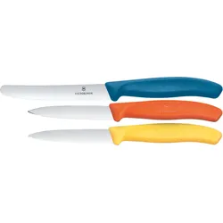 VICTORINOX Gemüsemesser SwissClassic 3er Set - mehrfarbig