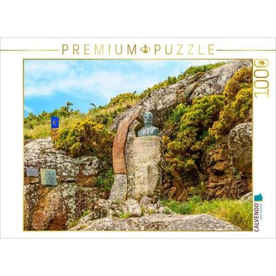 CALVENDO Puzzle In Stein und Erz gemeißelt - Ein Ort des Innehaltens am stürmischen Zipfel Europas | 1000 Teile Lege-Größe 64 × 48 cm Foto-Puzzle für