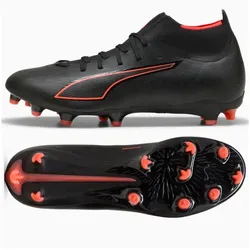 Puma, Unisex, Fussballschuhe, Ultra-Match-Schuhe (43), Rot, Schwarz