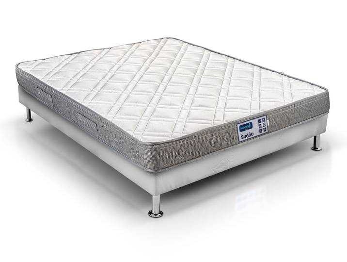 Matelas sueno + sommier tapissier elite Ensemble sueno - Basika