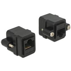 Delock RJ45 Netzwerk Adapter Kabel [1x RJ45-Buchse - 1x RJ45-Buchse] 0 mm Schwarz 85124