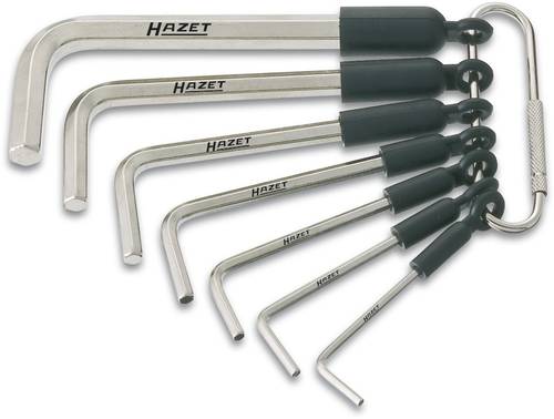 Hazet Innen-Sechskant Winkelschraubendreher-Set 3/32 Zoll, 1/8 Zoll, 5/32 Zoll, 3/16 Zoll, 7/32 Zoll, 1/4 Zoll, 5/16 Zoll 7teilig