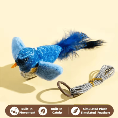 Inspire Curations ChirpyPaws Interactive Bird Sound Cat Toy a
