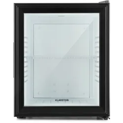 Klarstein Brooklyn Minibar 23 Liter Klasse E schwarz Glas 0dB Schwarz