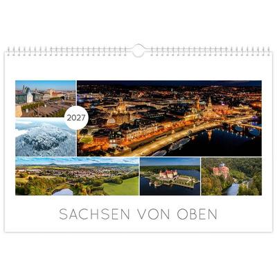 Kalender Sachsen von oben 2027 - Luftaufnahmen