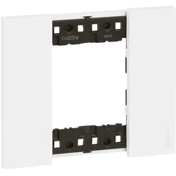 Legrand KA4802KW LivingNow Abdeckrahmen 2-modulig in der Farbausführung White