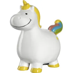 Spardose Einhorn, Höhe: 140 mm, Länge: 155 mm, Breite: 75 mm