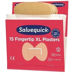 Salvequick Pflasterstrips  elastisch 6 Nachfüllpack.je 15 St.