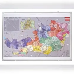 Franken PLZ-Österreichkarte