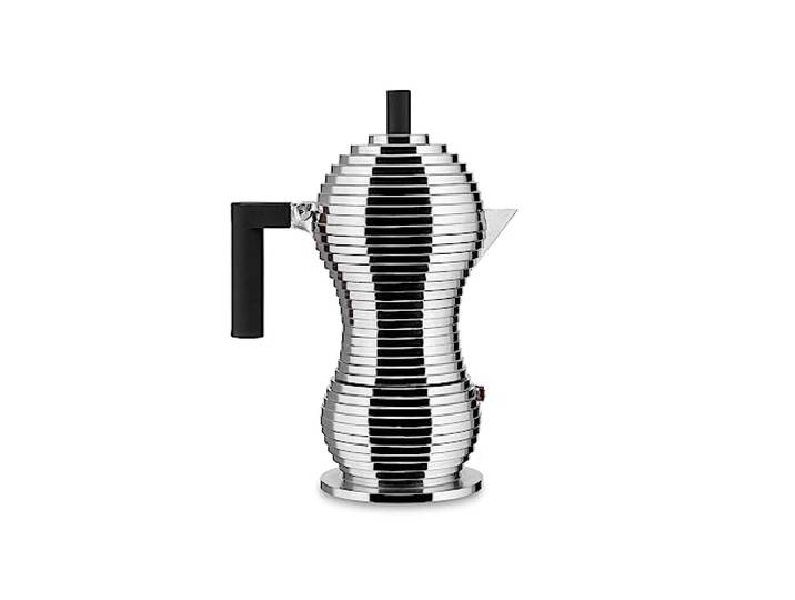 Alessi Pulcina MDL02/6 B - Espressomaschine für 6 Tassen Design, Gussaluminium