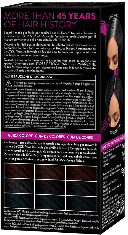 Syoss Root Retouch máscara para retoque de raiz #Preta 1 unidade
