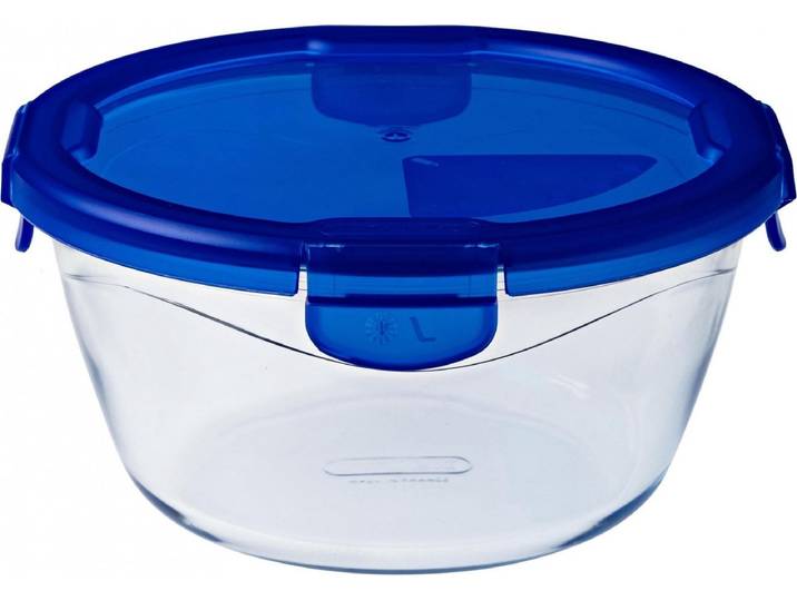 Pyrex - Cook & Go Schaal Rond met Deksel 0\,7 liter - Transparant