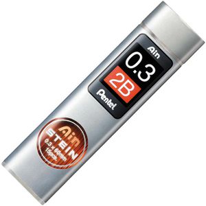 Pentel Druckbleistiftminen Ain Stein C273-2BO, 2B, Hi-Polymer, 0.3mm, 15 Stück